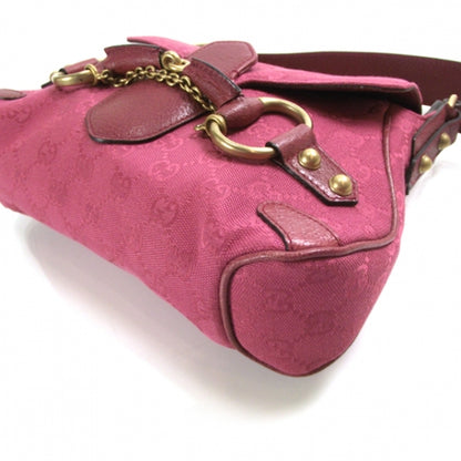 Gucci Monogram Horsebit Flap Bag Fuschia 5 of 10