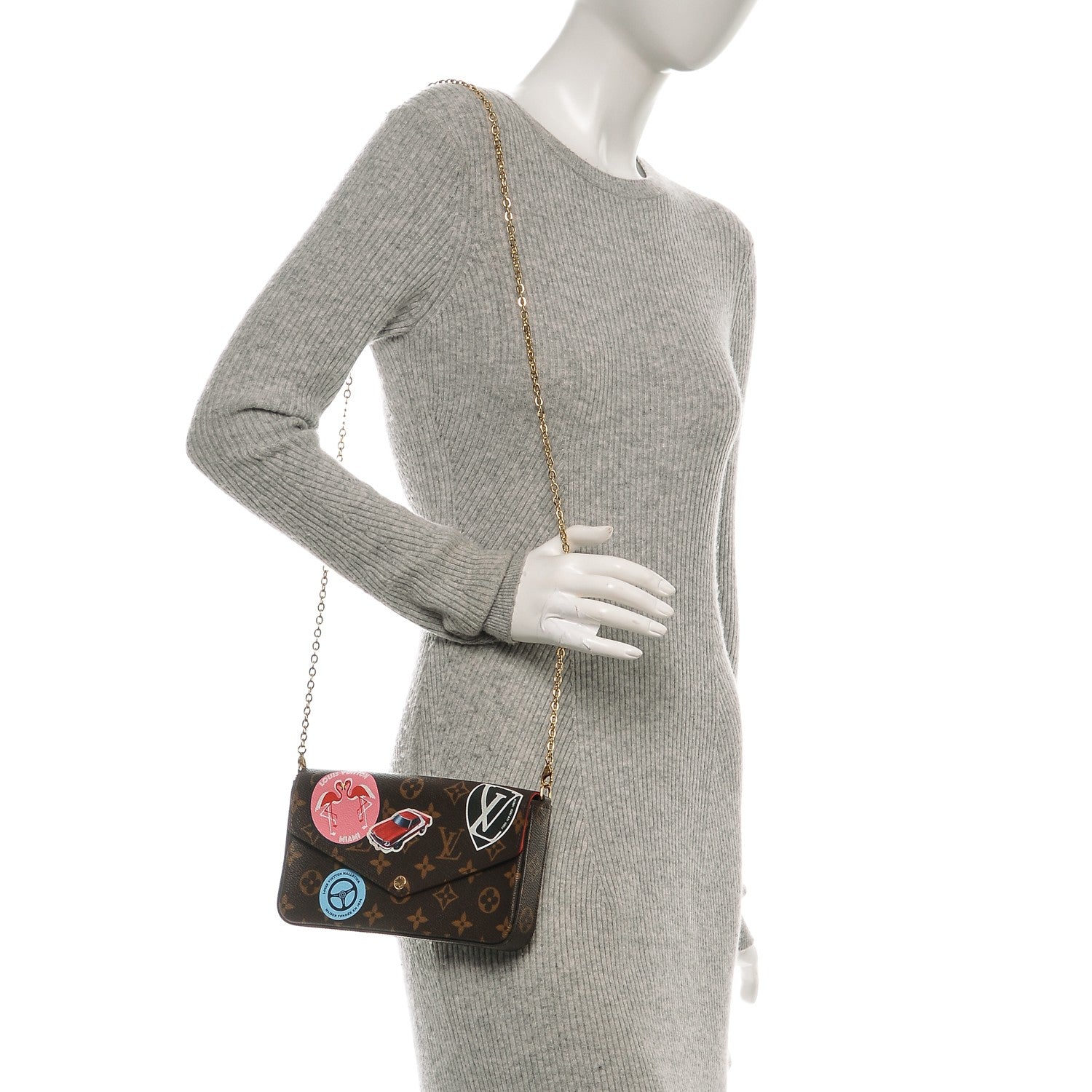Louis Vuitton Monogram World Tour Pochette Felicie 2 of 6