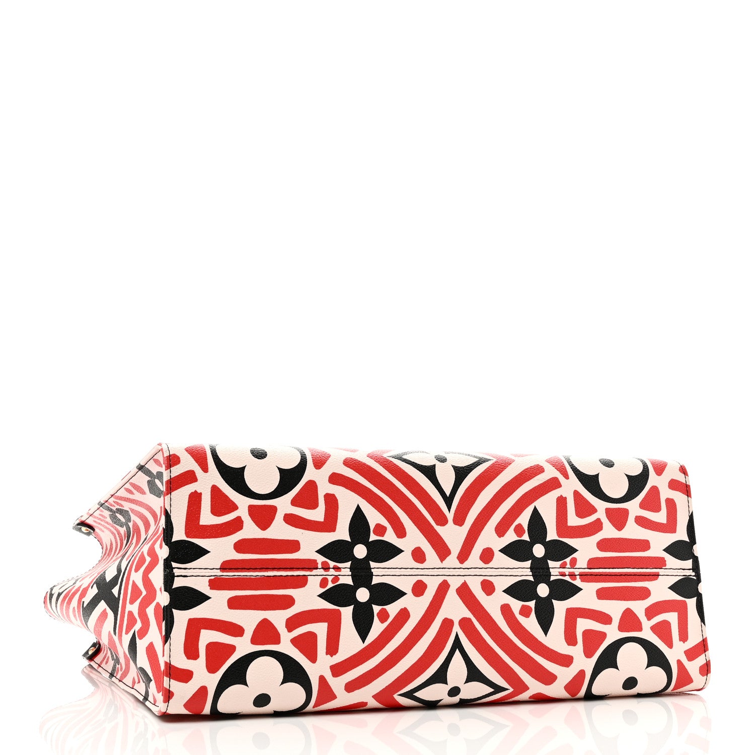 Louis Vuitton Monogram Giant Crafty Onthego GM Creme Rouge Black 4 of 9