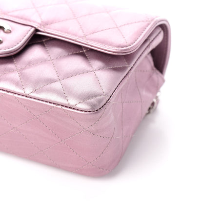 Chanel Metallic Calfskin Quilted Mini Rectangular Flap Pink 10 of 10