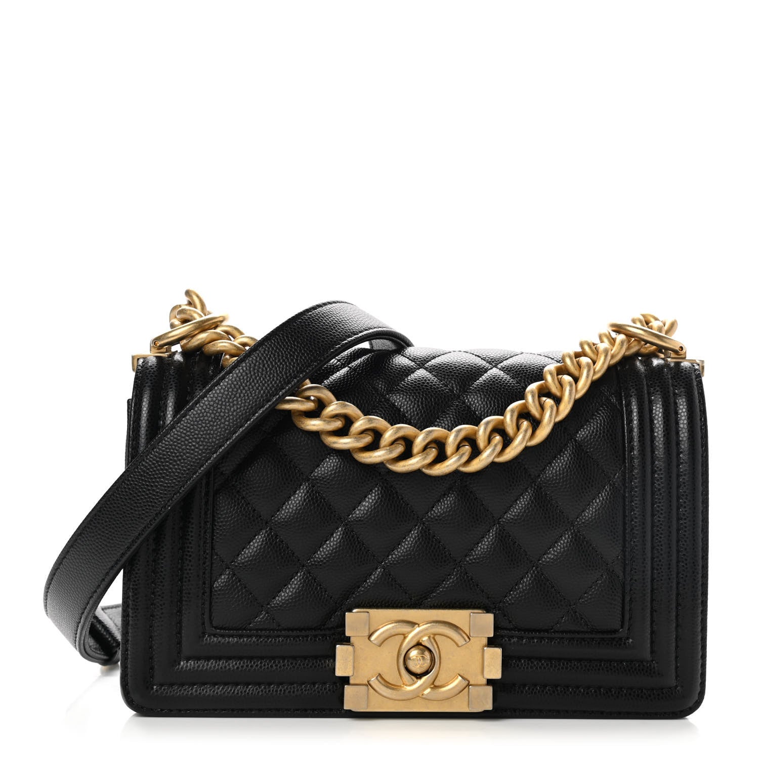 Chanel Caviar Quilted Small Boy Flap Black 1 of 8