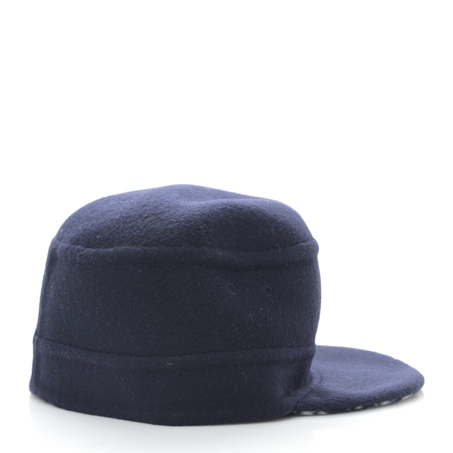 Christian Dior Wool Oblique Reversible Chic Cap 57 Blue 6 of 8