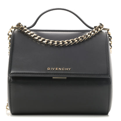 Givenchy Textured Calfskin Mini Pandora Box Chain Crossbody Bag Black 1 of 11