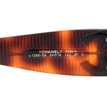 Chanel Acetate Polarized Butterfly Large CC Sunglasses 5492-A Tortoise 5 of 8