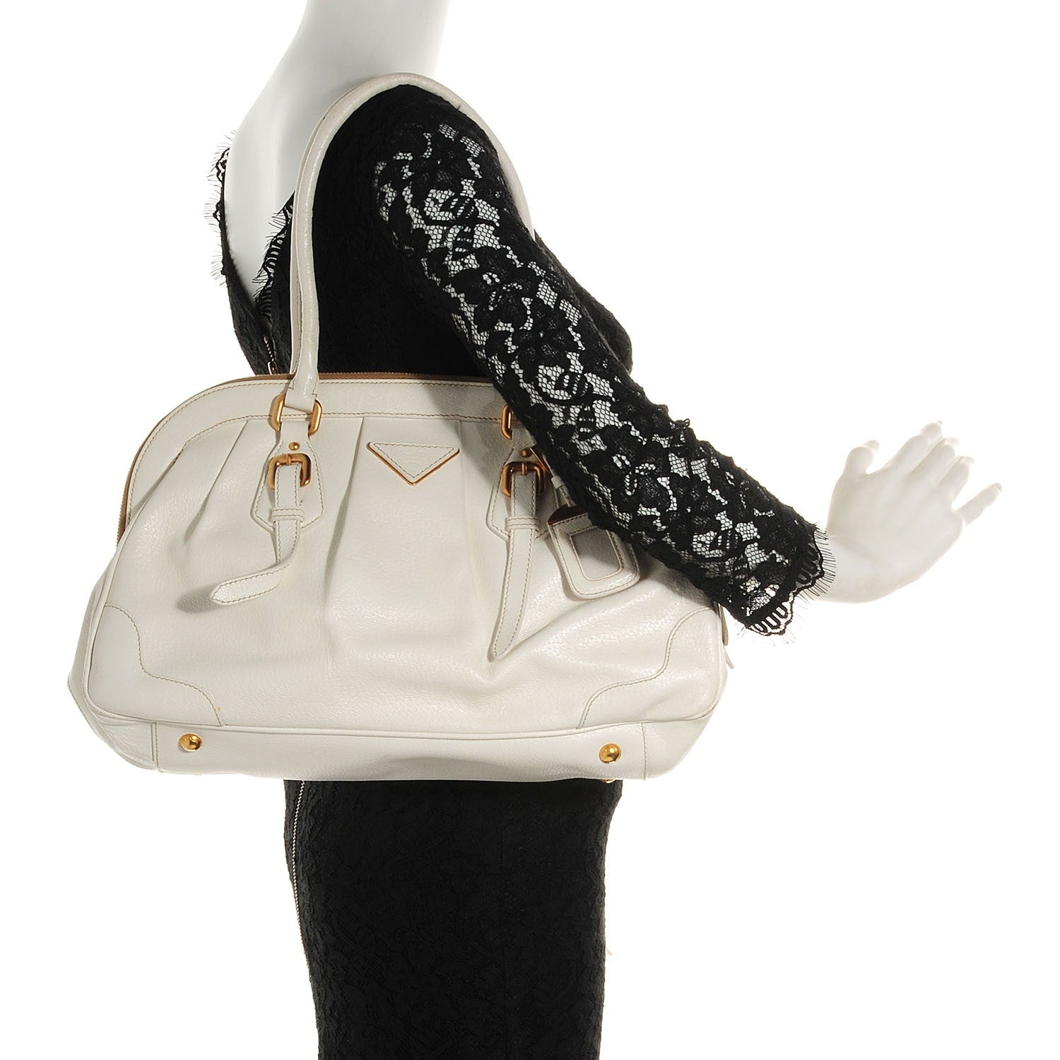 Prada Cinghiale Frame Bag White 2 of 8
