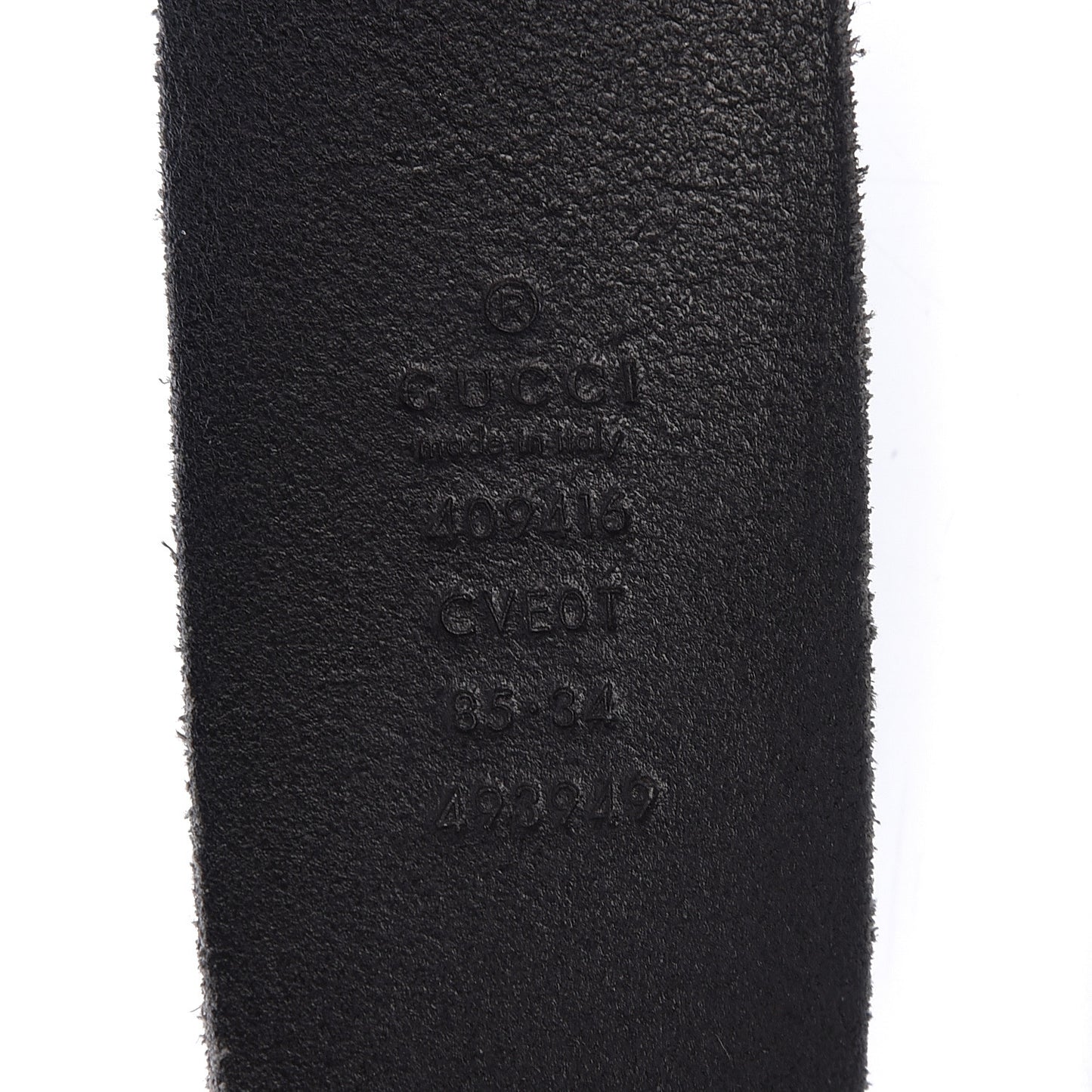Faded Calfskin Double G 40mm Belt 85 34 Black