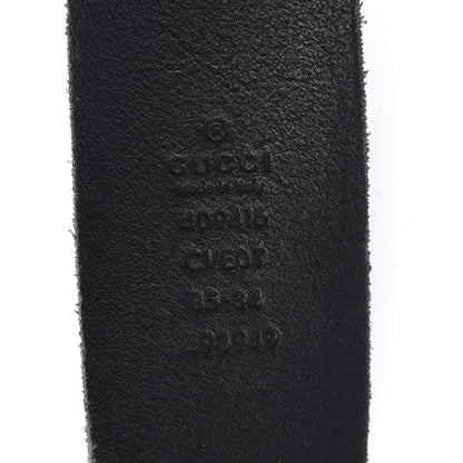 Gucci Faded Calfskin Double G 40mm Belt 85 34 Black 4 of 7