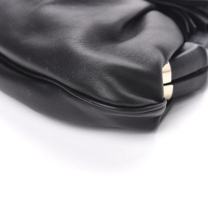 Gucci Calfskin Bamboo Frame Top Tassel Clutch Black 9 of 9