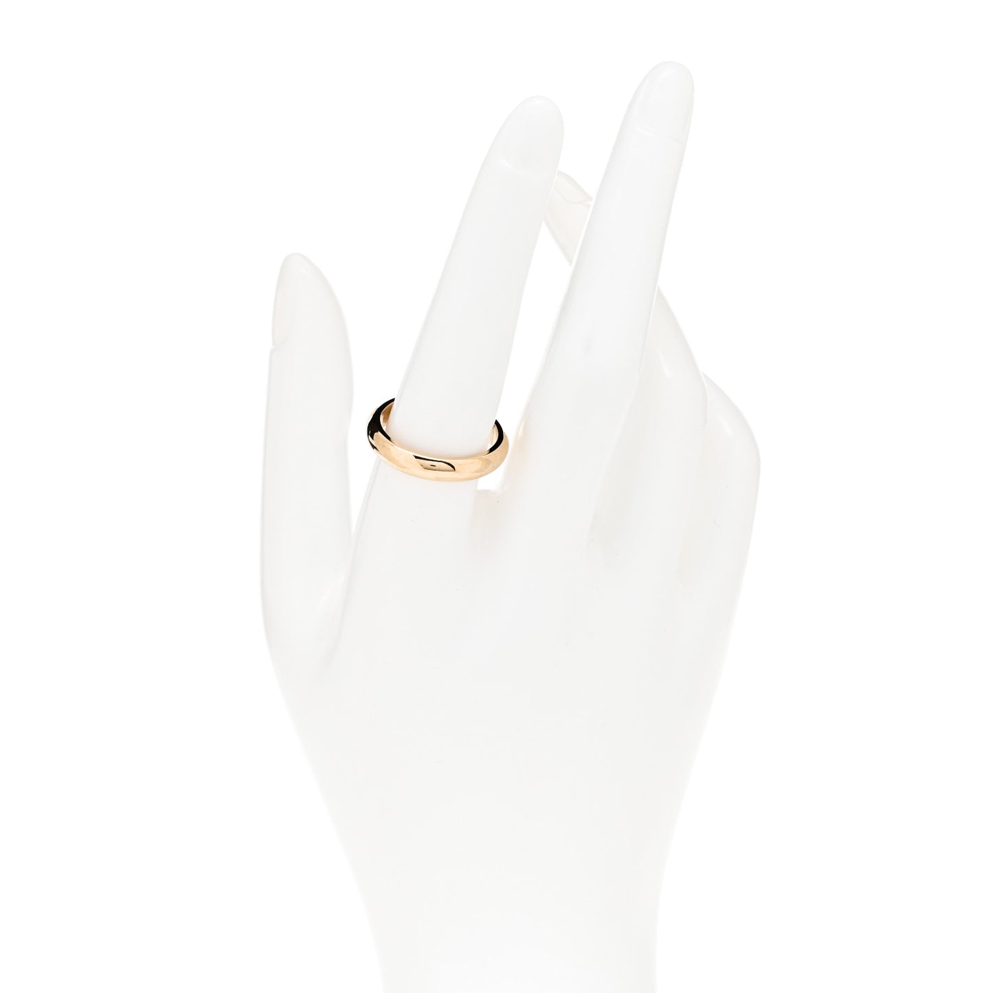 18K Yellow Gold 4mm 1895 Wedding Band Ring 58 8.5