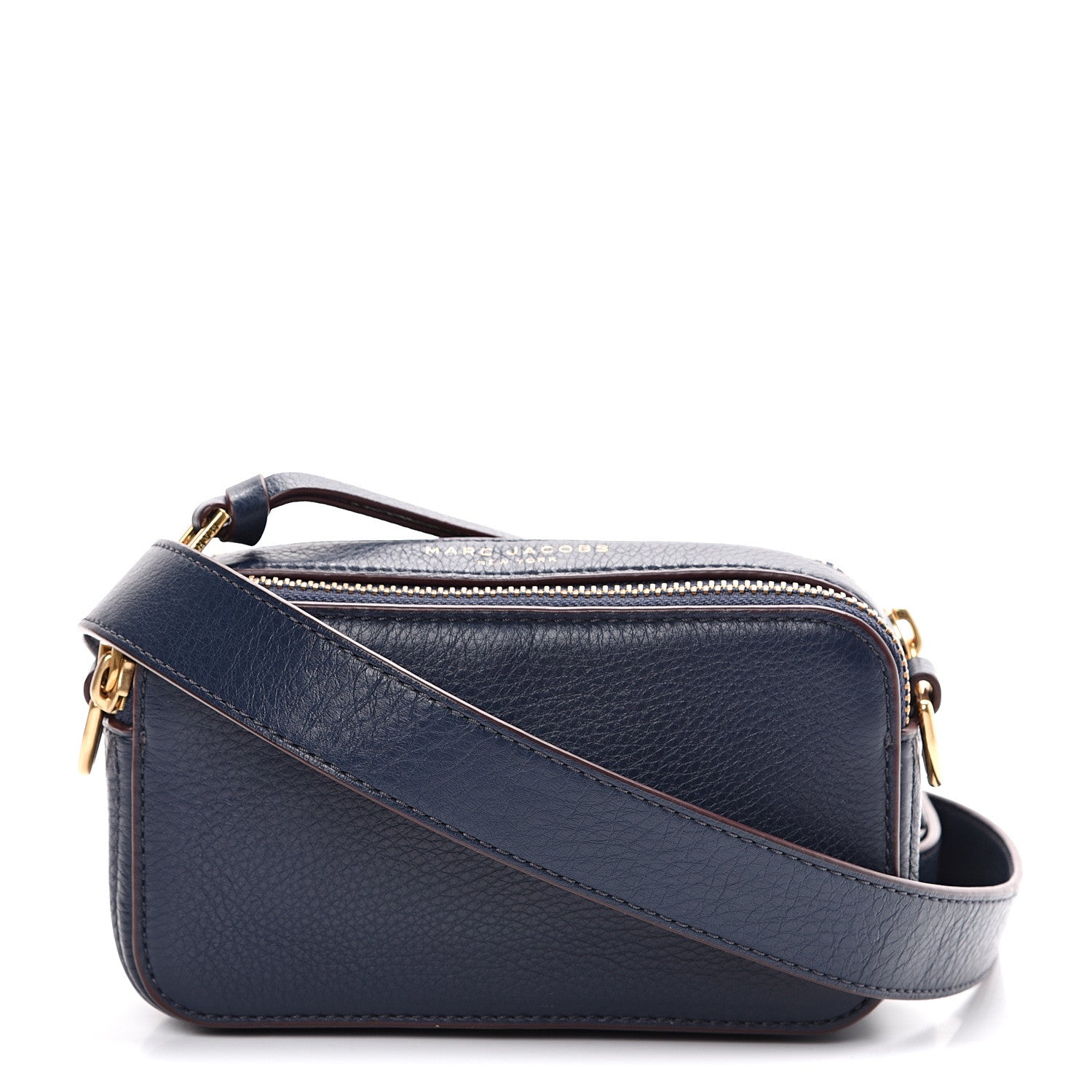 Marc Jacobs Calfskin Recruit Camera Bag Navy 1 of 12