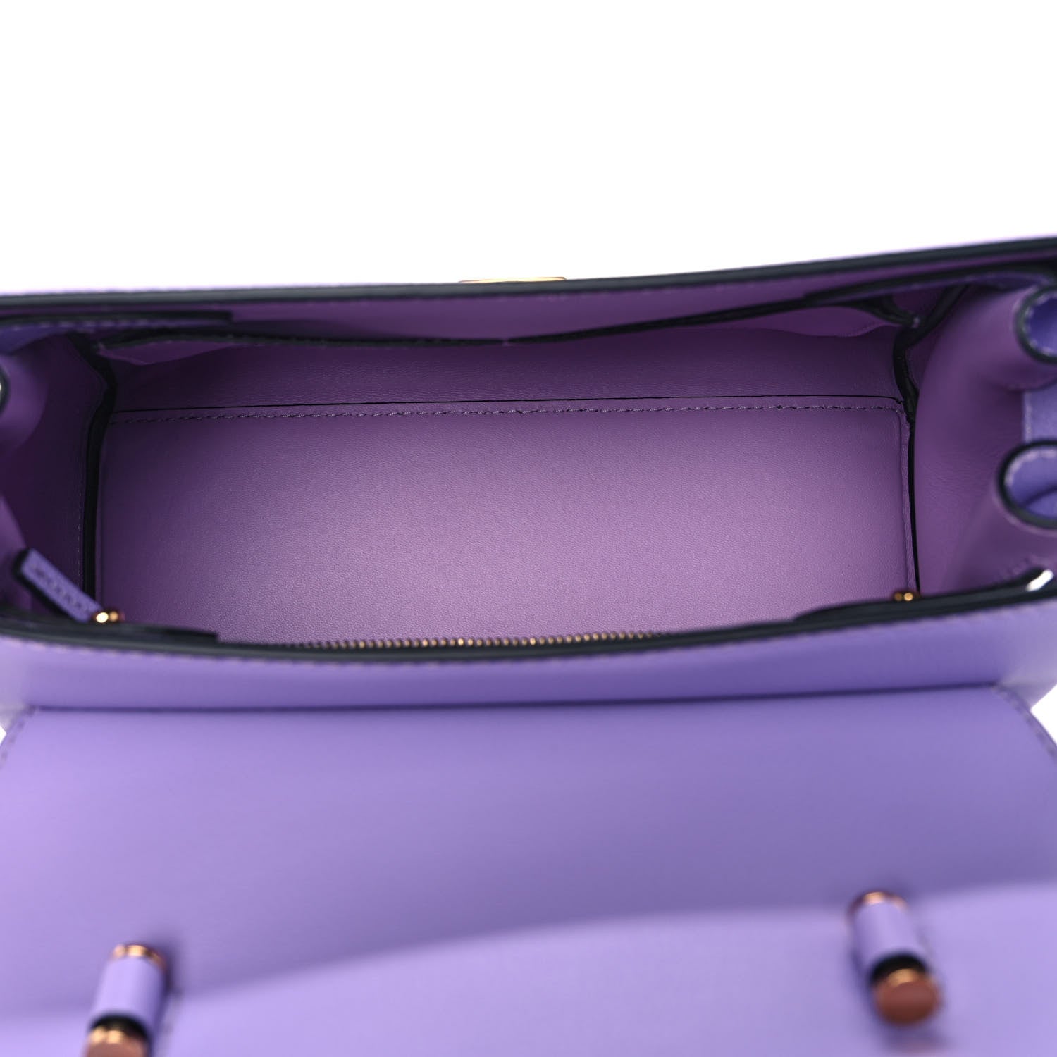 Versace Calfskin Medium La Medusa Top Handle Handbag Lilac 5 of 8