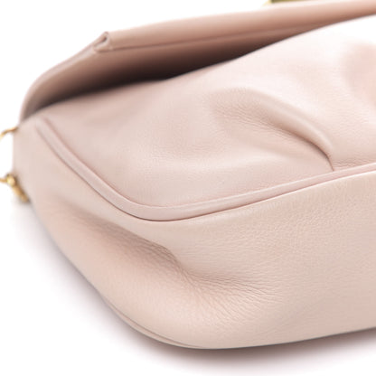 Fendi Vitello Flamingo Enamel Fendista Pouchette Crossbody Pale Pink 7 of 10