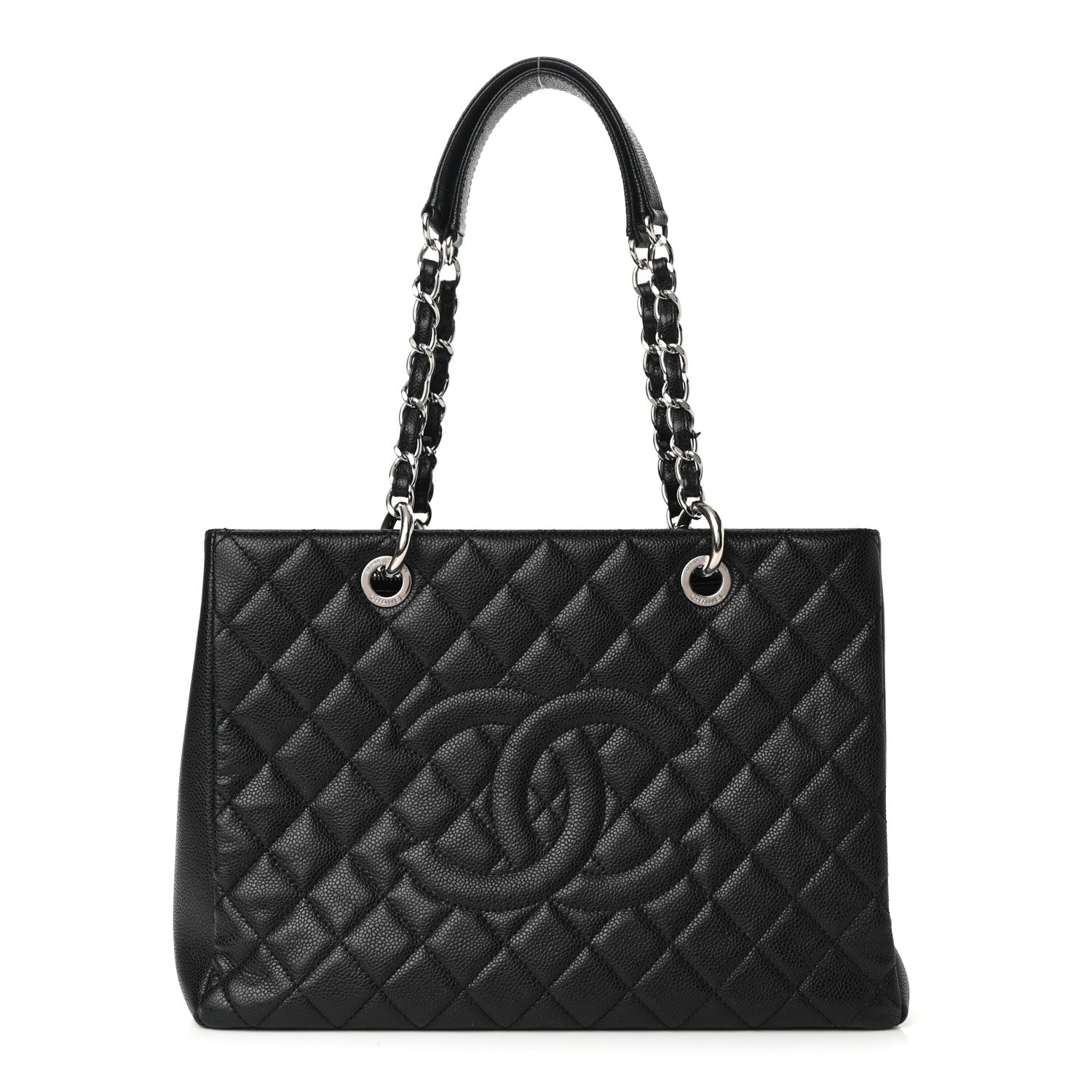 Chanel Caviar Quilted Grand Shopping Tote GST Black 1 of 12