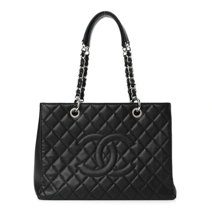 Chanel Caviar Quilted Grand Shopping Tote GST Black 1 of 12