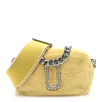 Marc Jacobs Faux Fur Plush Snapshot Camera Bag Chick Yellow 1 of 9