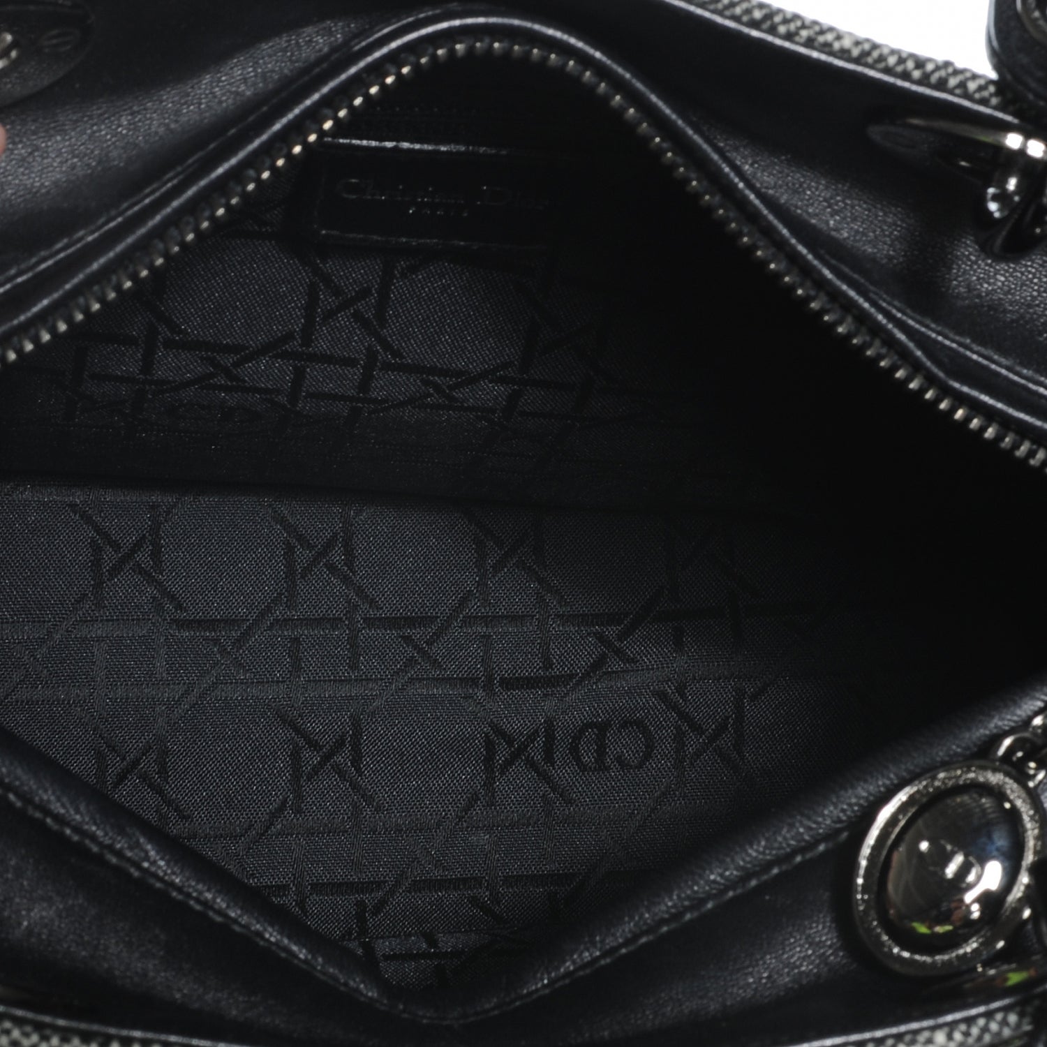 Christian Dior Tweed Medium Lady Dior Black 6 of 8