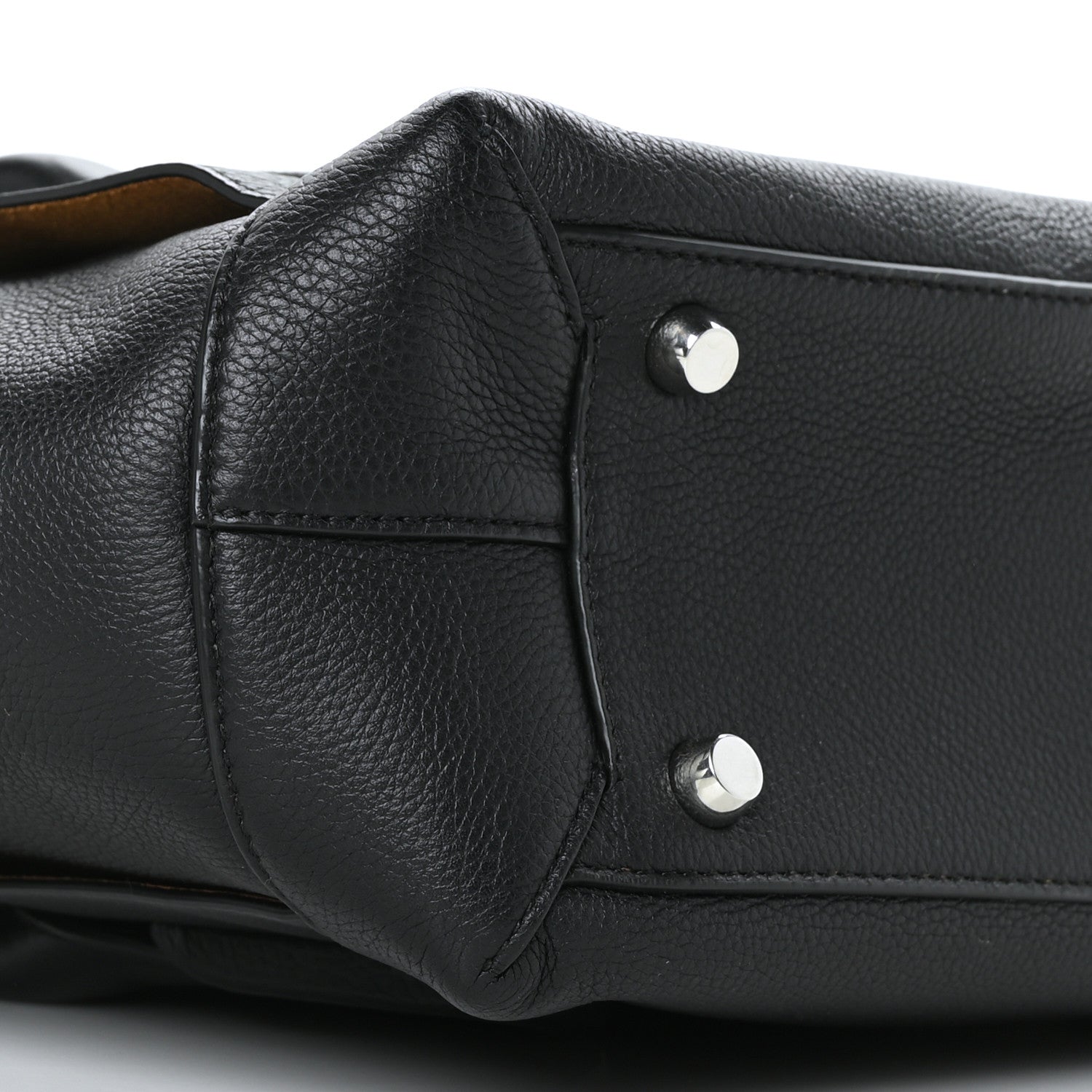 Bottega Veneta Grained Calfskin Maxi Intrecciato Medium Arco Black 8 of 9