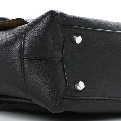 Bottega Veneta Grained Calfskin Maxi Intrecciato Medium Arco Black 8 of 9