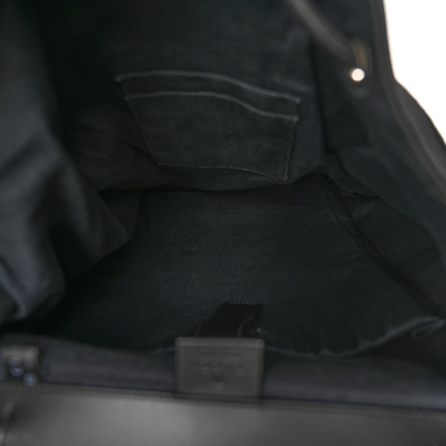 Soft GG Supreme Monogram Calfskin Web Double Buckle Backpack Black