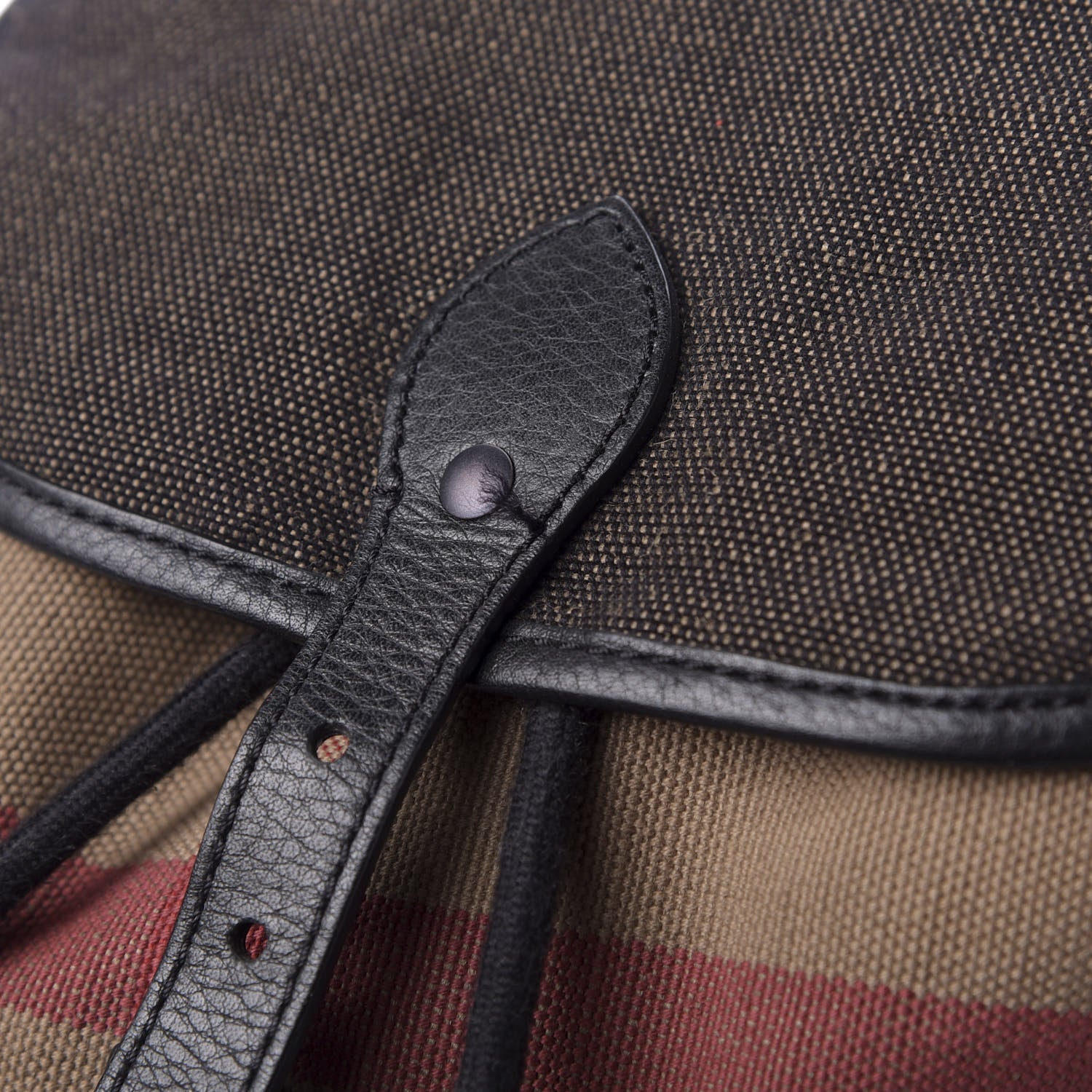 Burberry Canvas Mega Check Korbin Backpack Camel 8 of 12