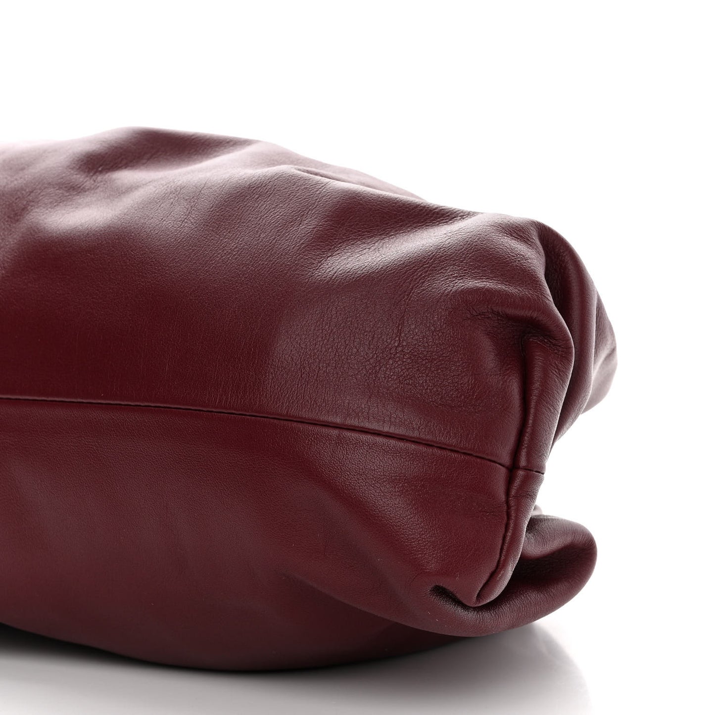 Smooth Butter Calf The Pouch Oversized Clutch Bordeaux
