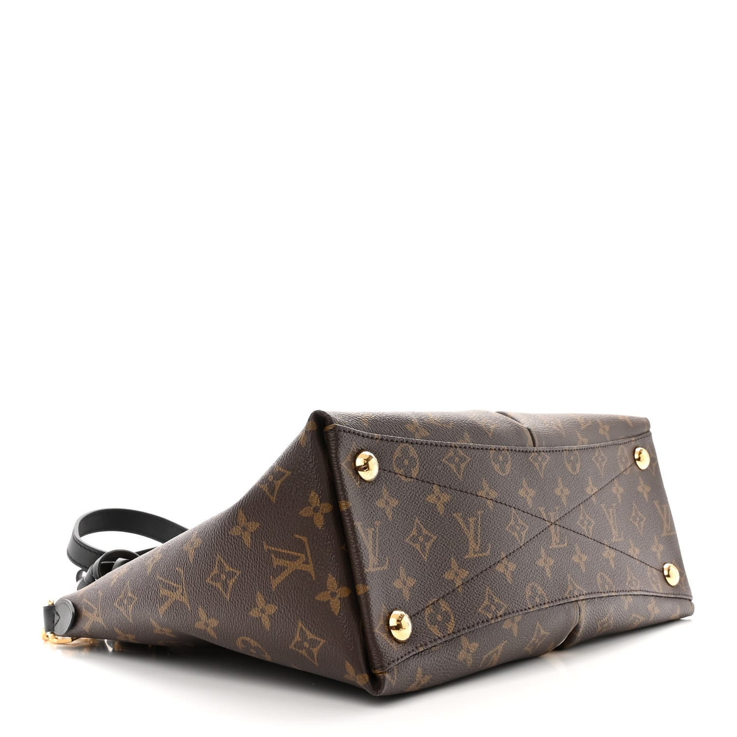 Monogram V Tote MM Khaki Cream