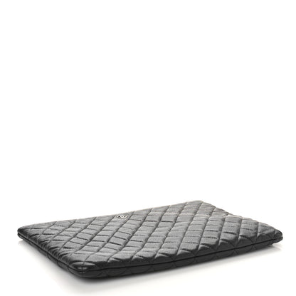 Chanel Caviar Quilted Large Cosmetic Case Black 4 of 9
