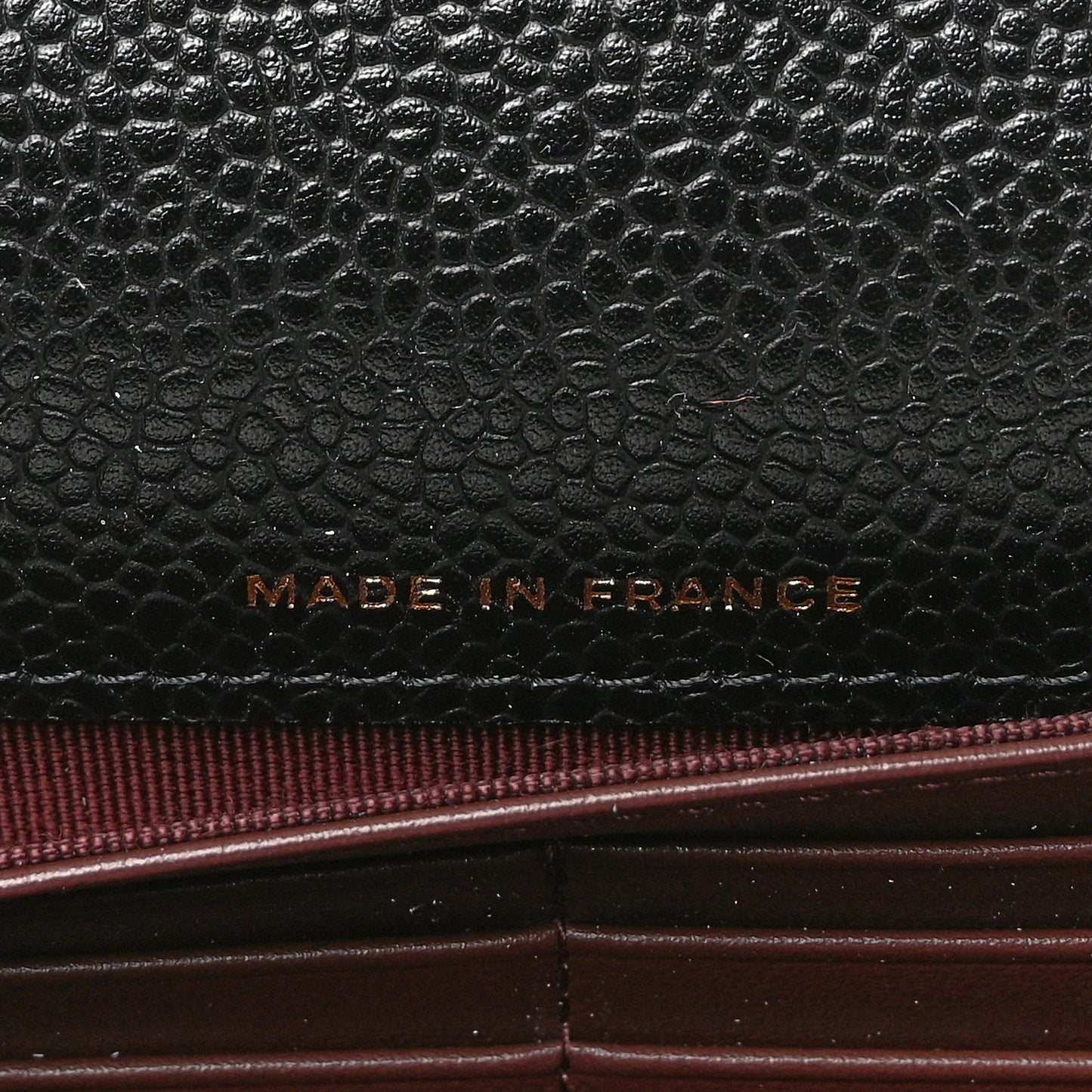 Caviar Quilted Large Gusset Flap Wallet Black