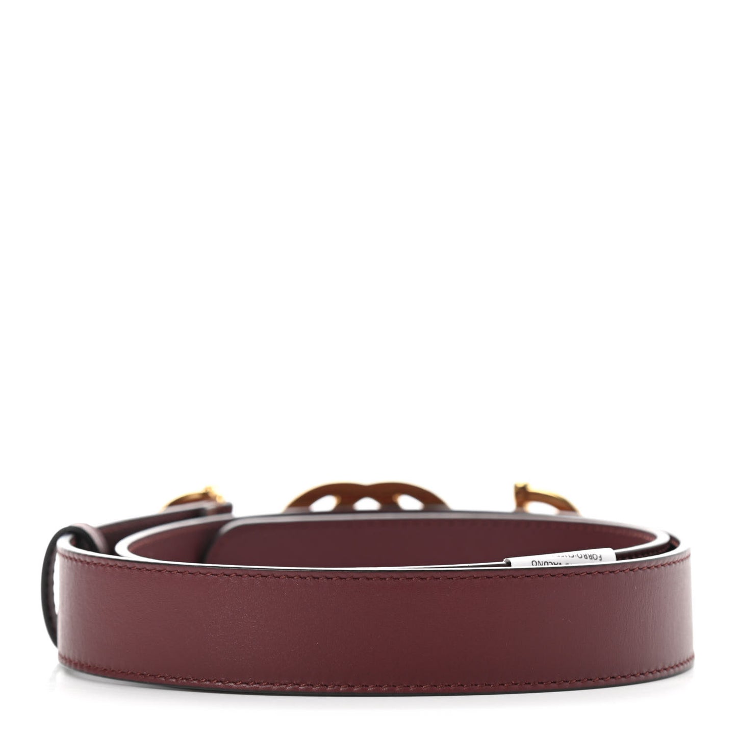 Calfskin Zumi 30mm Belt 85 34 Vintage Bordeaux