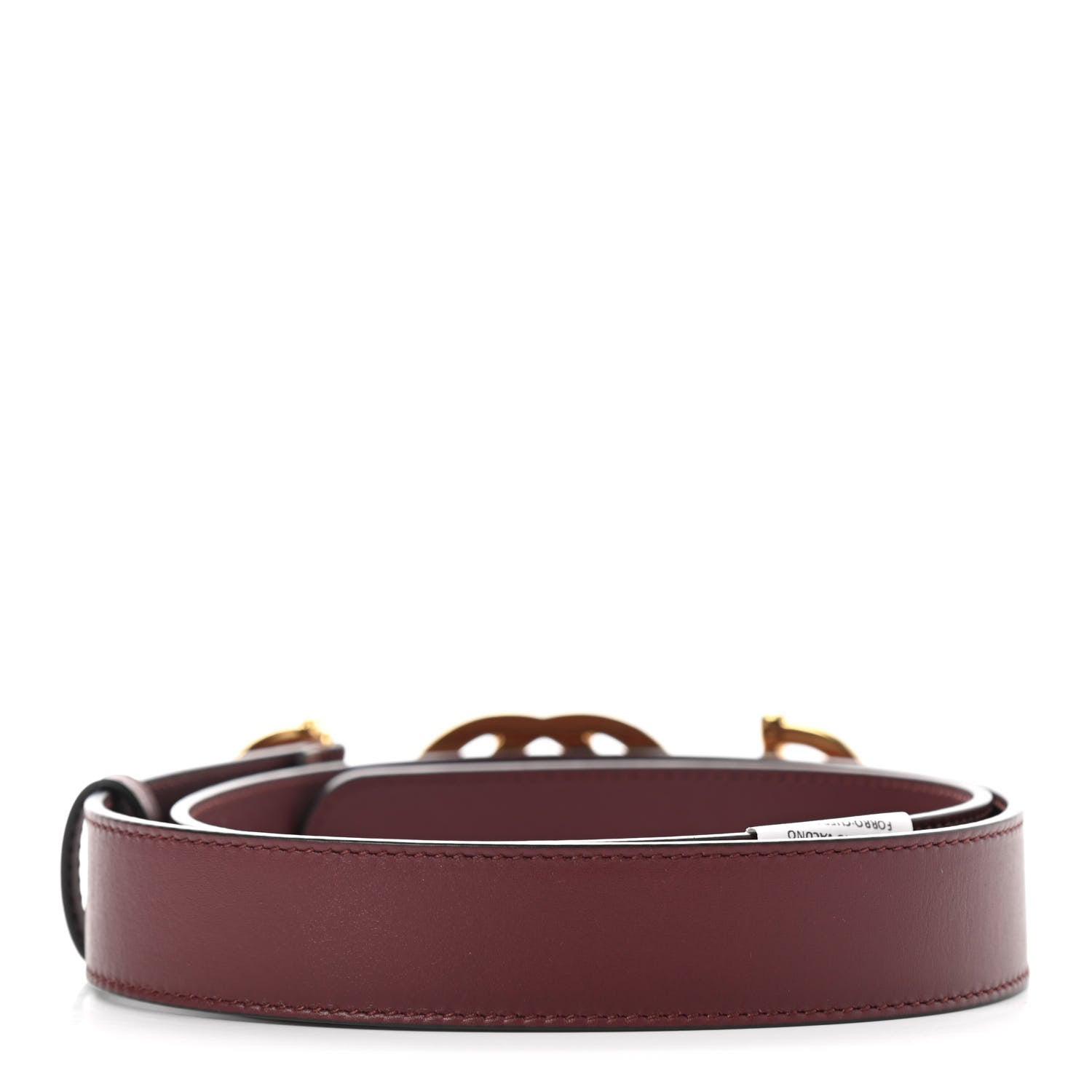 Gucci Calfskin Zumi 30mm Belt 85 34 Vintage Bordeaux 2 of 6