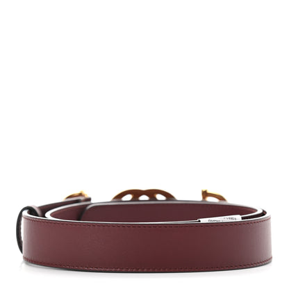 Gucci Calfskin Zumi 30mm Belt 85 34 Vintage Bordeaux 2 of 6