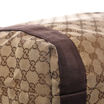 Gucci GG Monogram Medium Web Handle Vertical Tote Dark Brown 12 of 13