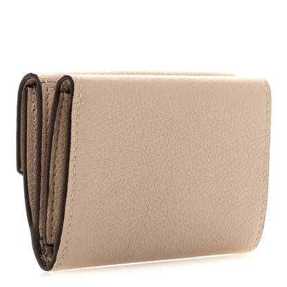 Louis Vuitton Calfskin Lockmini Wallet Greige 3 of 8