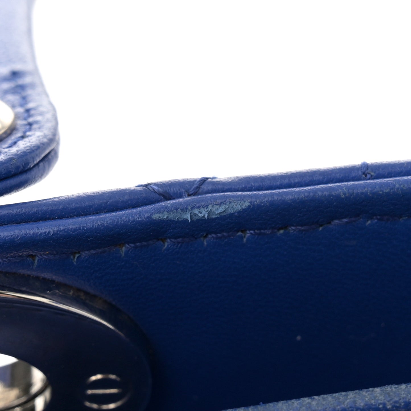 Lambskin Cannage Medium Lady Dior Blue Persan