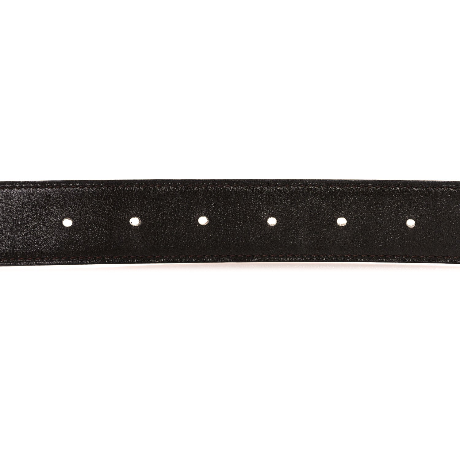 Hermes Box Togo 32mm Strie H Belt 85 34 Chocolate Orange 3 of 10
