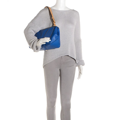 Proenza Schouler Leather Double Sided PS Courier Bag Blue Honey 2 of 8