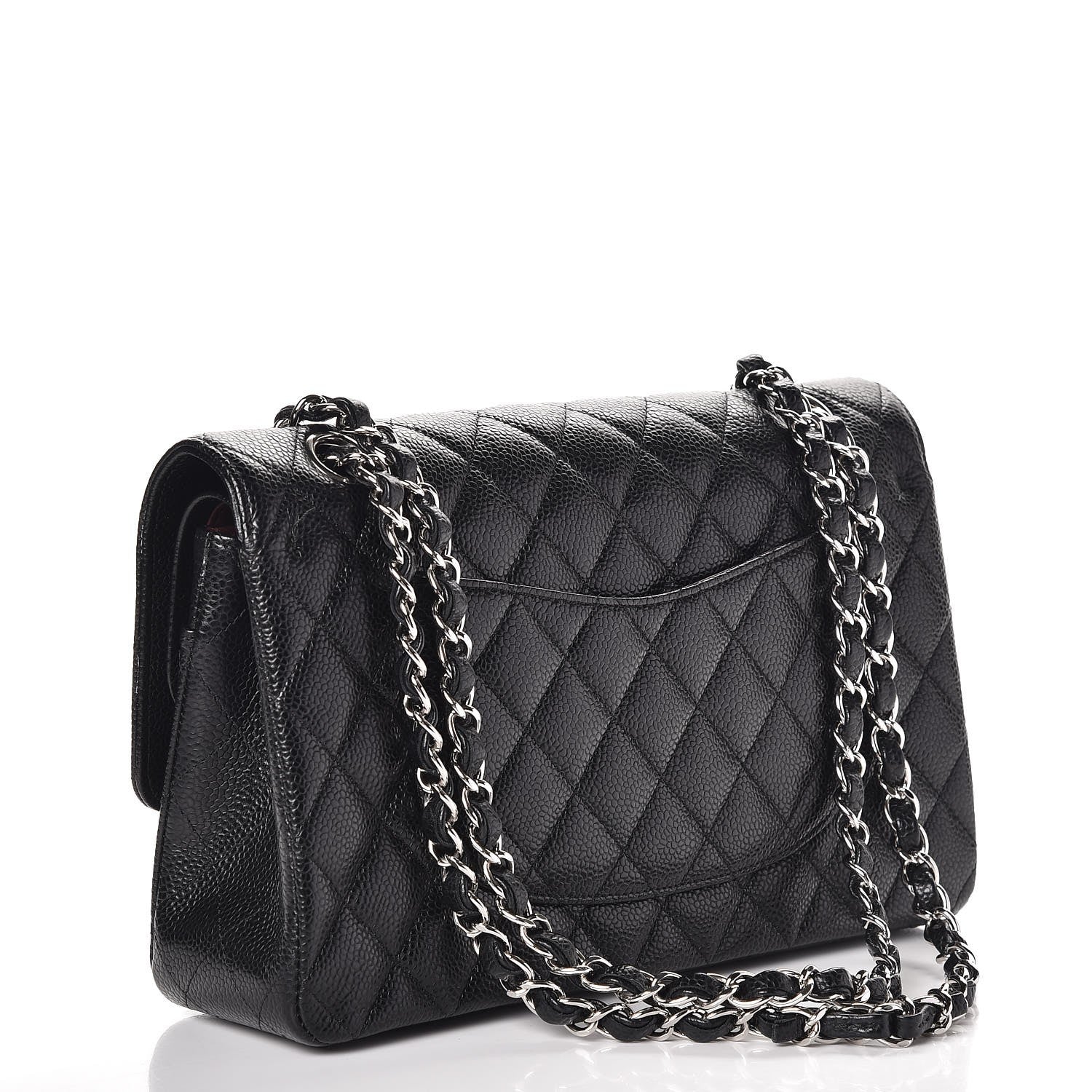 Chanel Caviar Quilted Medium Double Flap Black 4 of 12