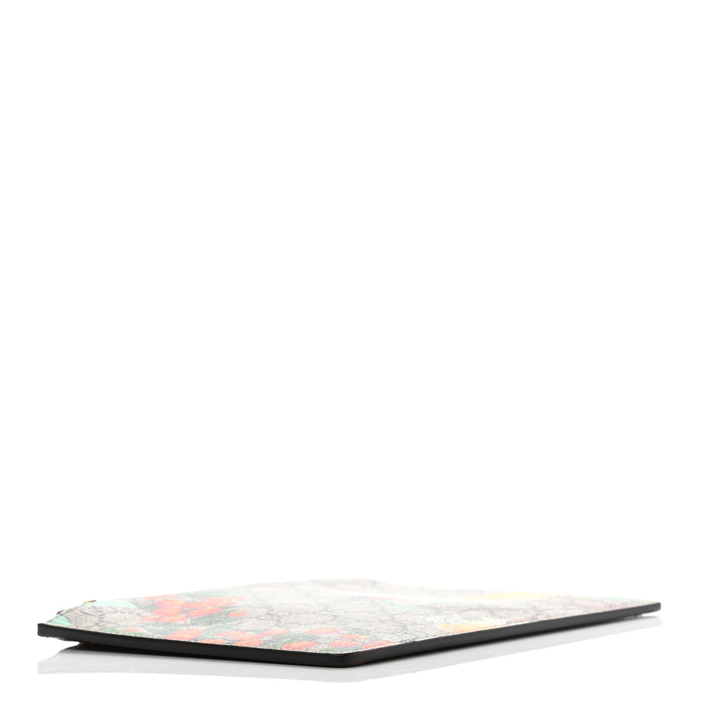 GG Supreme Monogram Tian Zip Pouch Beige Multicolor Red