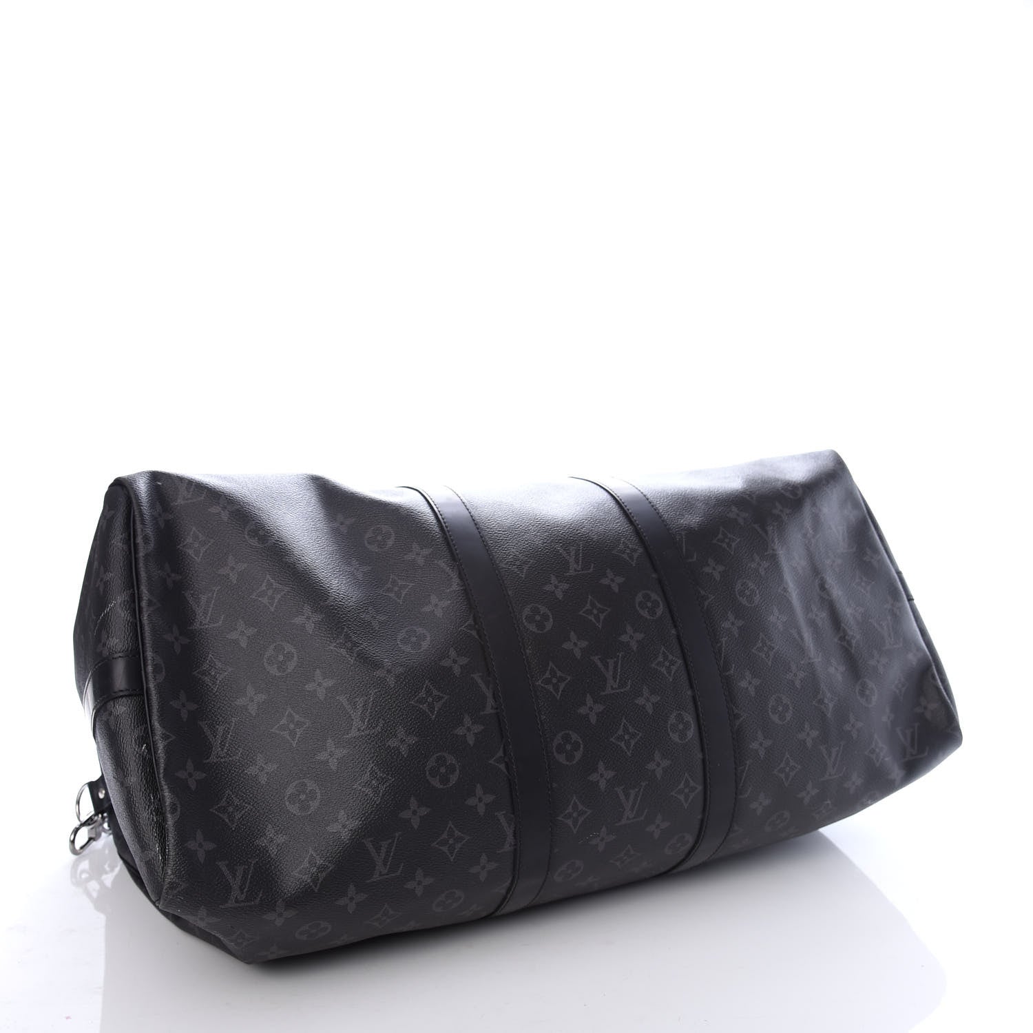 Louis Vuitton Monogram Eclipse Keepall Bandouliere 55 6 of 12
