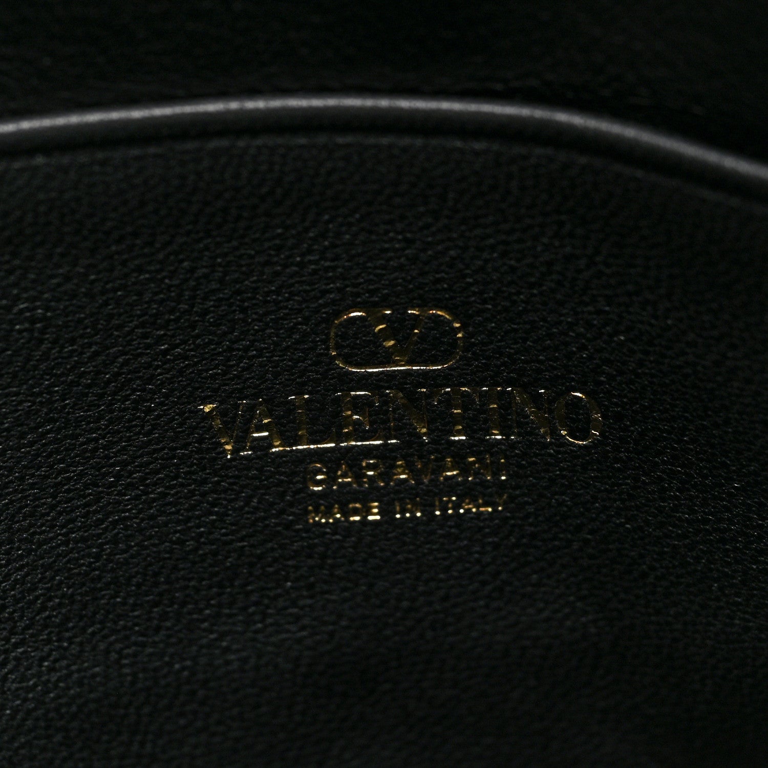Valentino Garavani Metallic Canvas Iconographe Vlogo Pouch Gold 6 of 6