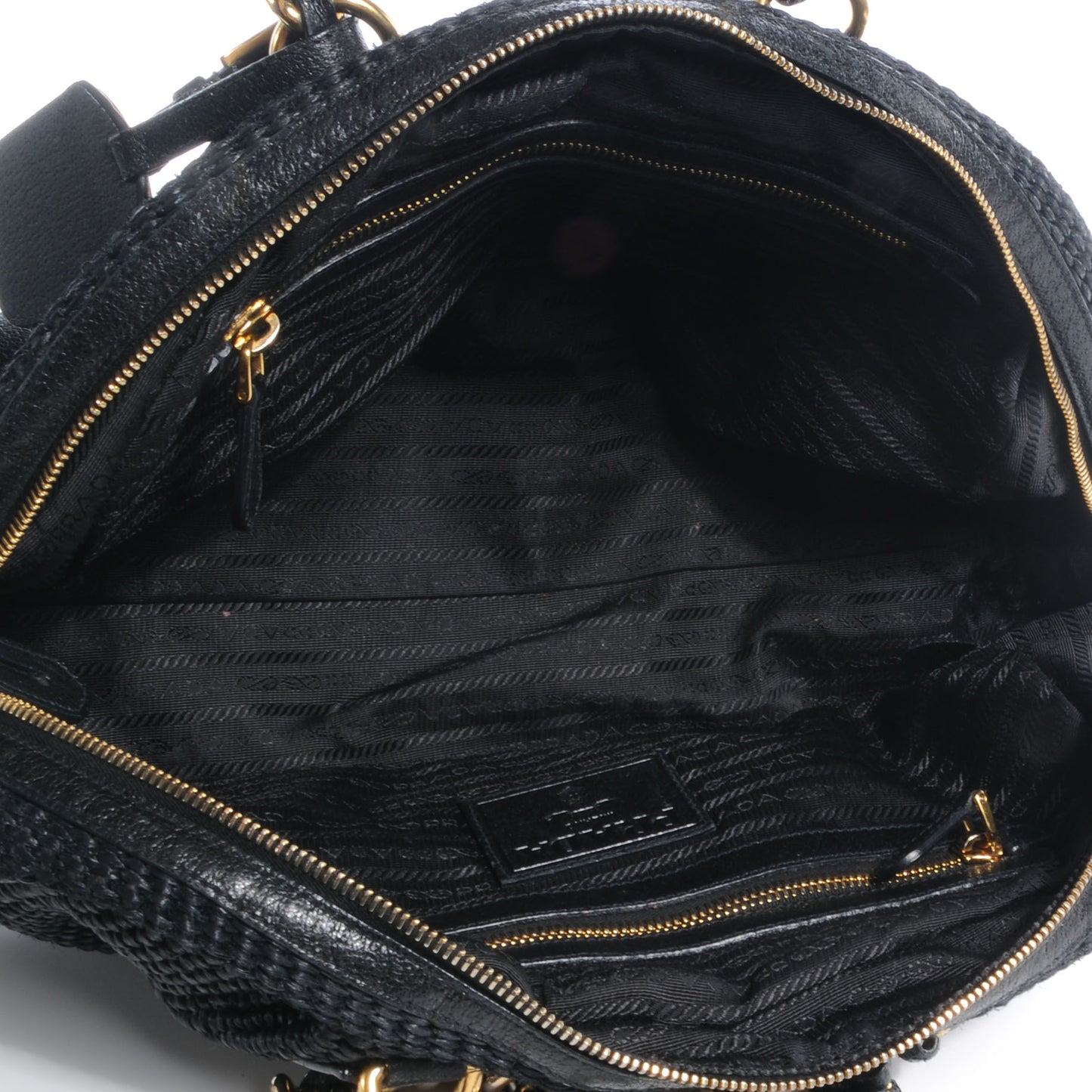 Paglia Cinghiale Frame Tote Black