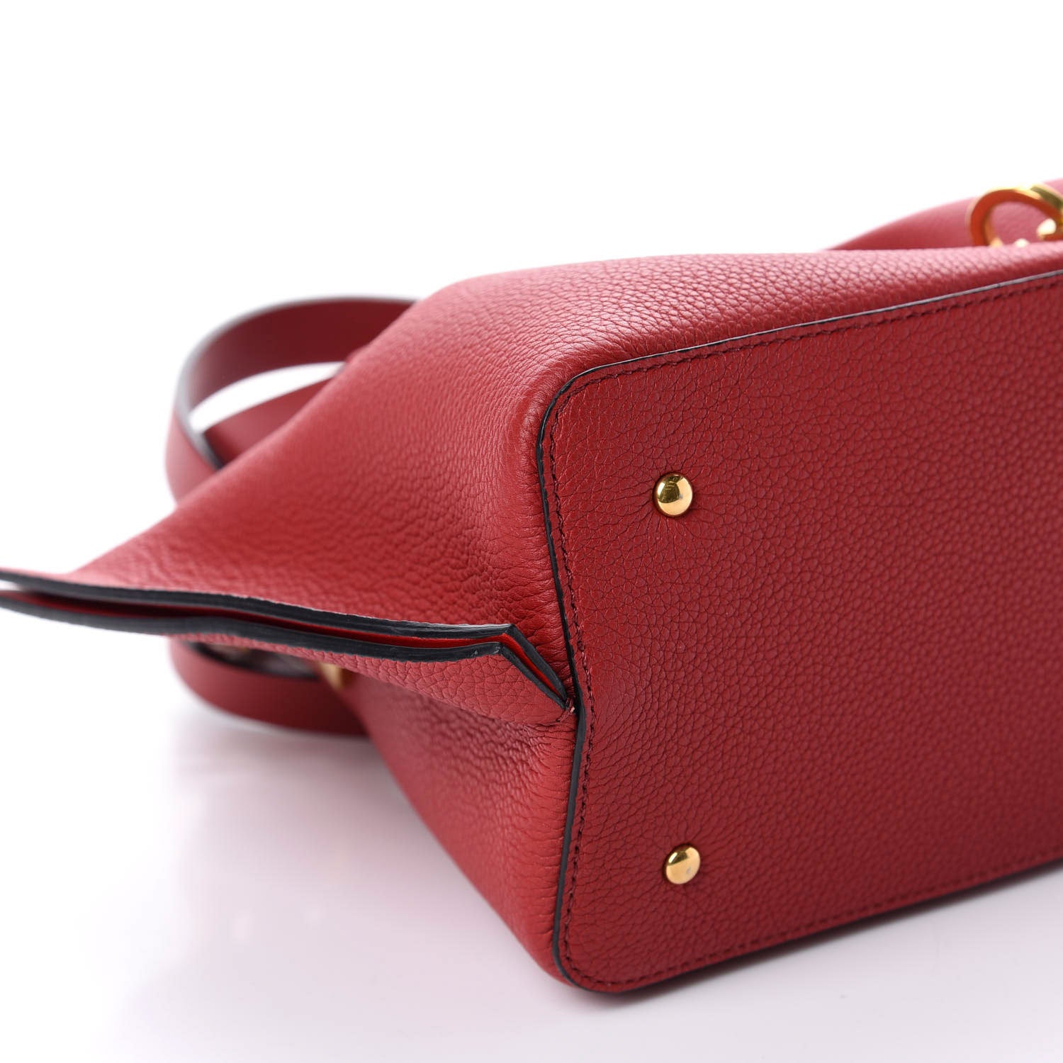 Valentino Garavani Grainy Calfskin Small VLogo Escape Shopper Rosso Valentino 6 of 12