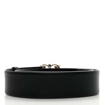 Chanel Calfskin Pearl Poured Glass CC Belt 75 30 Black 2 of 5