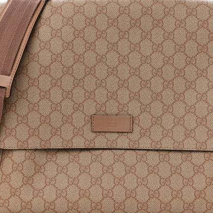 Gucci GG Supreme Monogram Messenger Diaper Bag Beige 8 of 12