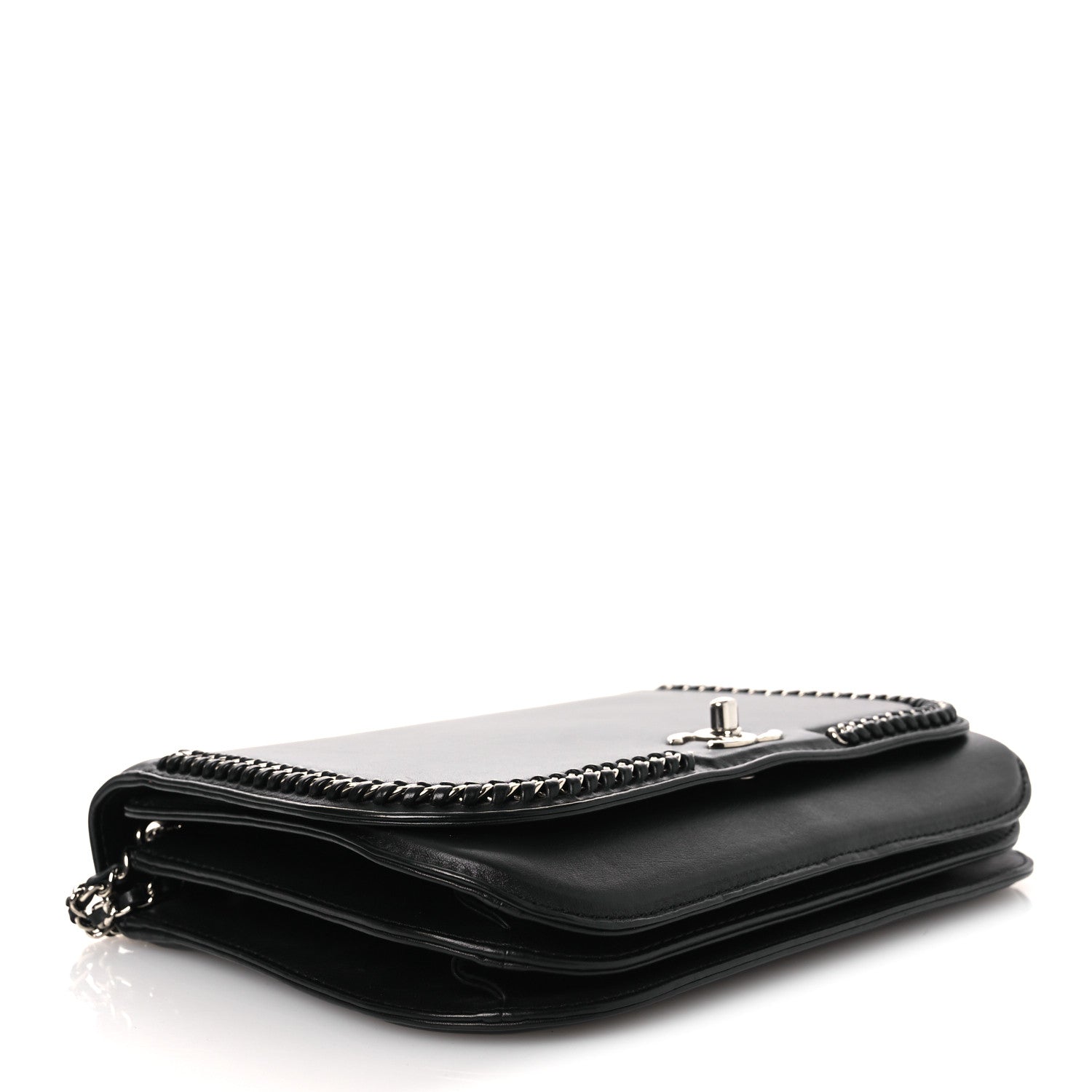Chanel Calfskin Braided Small Chic Flap Black 4 of 10