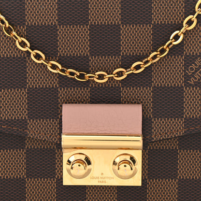 Louis Vuitton Damier Ebene Croisette Chain Wallet Magnolia 8 of 10