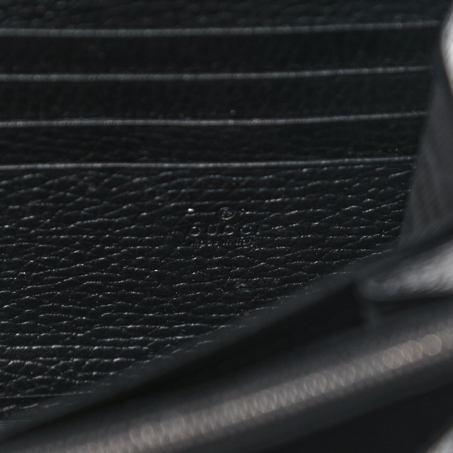 Gucci Calfskin Mini Dionysus Chain Wallet Black 6 of 13