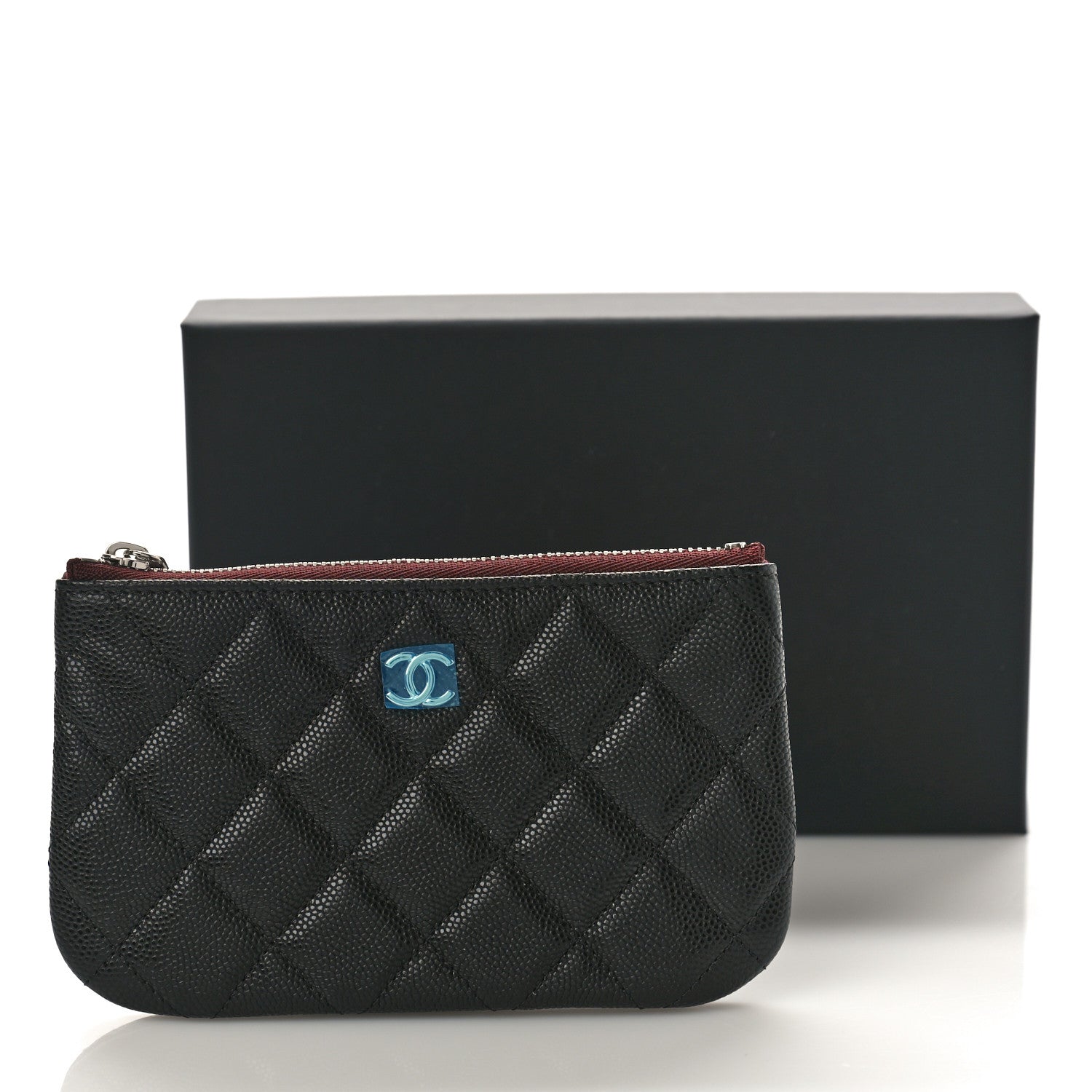 Chanel Caviar Quilted Small Cosmetic Case Black 9 of 9