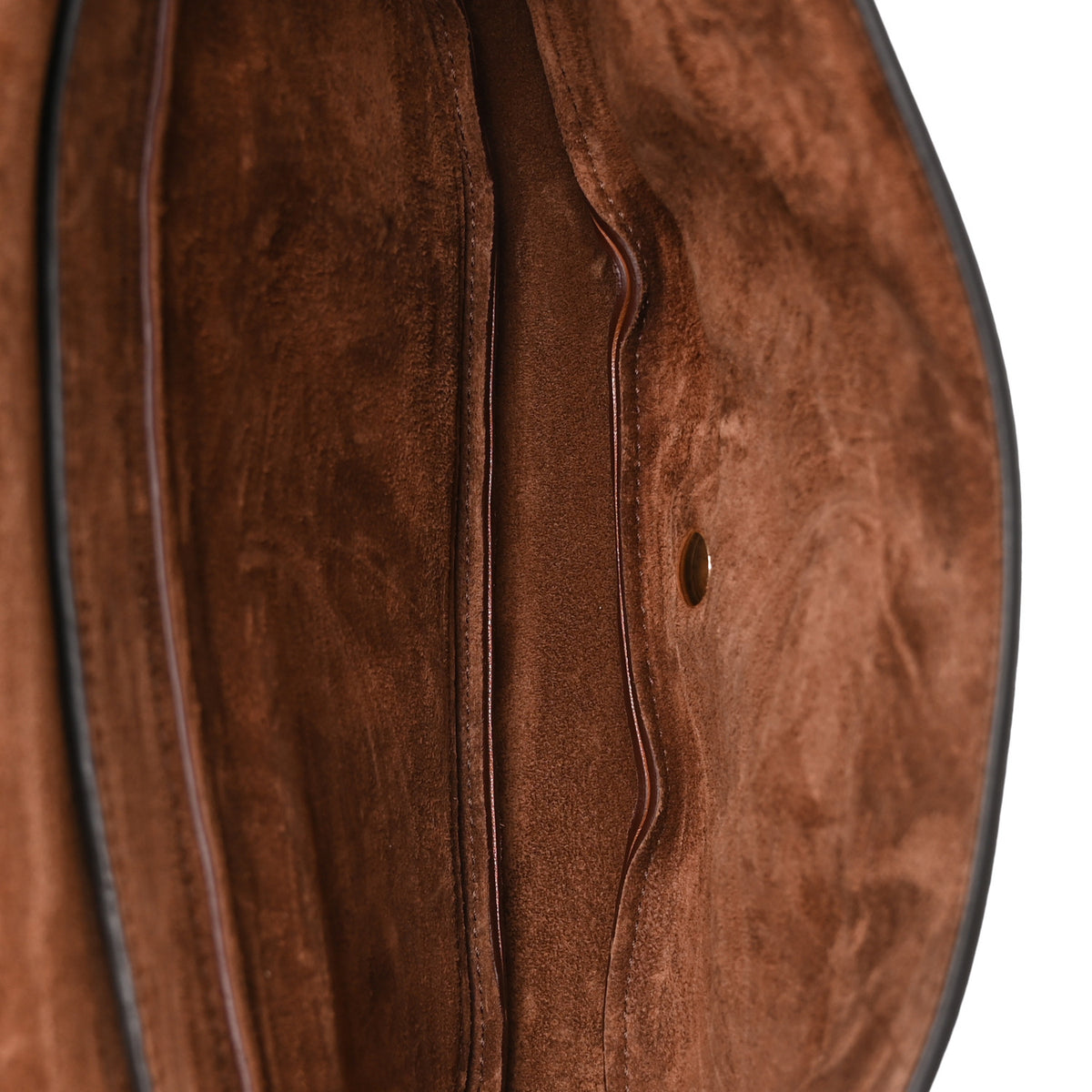Celine Shiny Lambskin Soft Triomphe Little Half Moon Bag Soft Tan 5 of 11