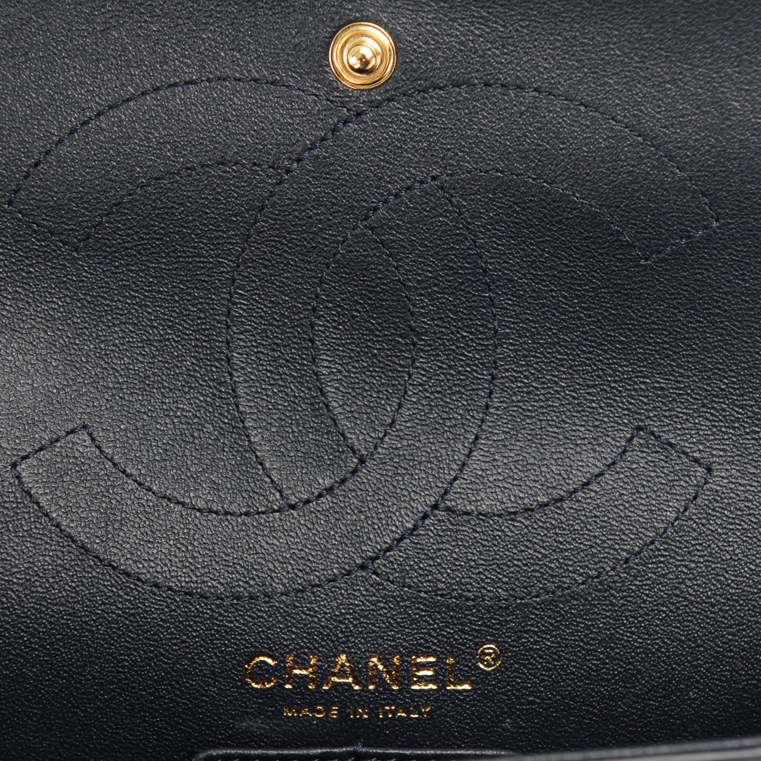 Chanel Aged Calfskin Chevron Quilted 2.55 Reissue 226 Flap Navy 6 of 7
